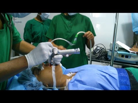 Maldivian Girl wakes up after Nasal Surgery