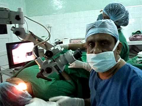 Myringotomy operation for deafness
