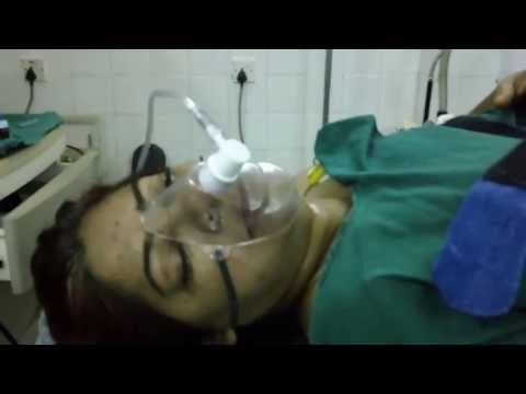 Patient wakes up after Laser Surgery of Throat